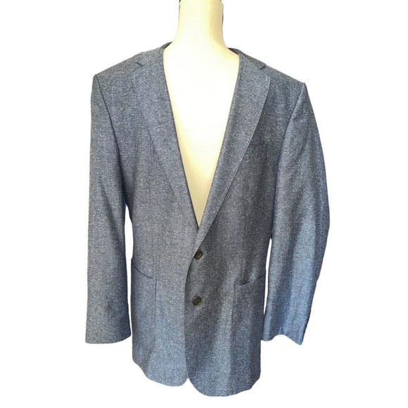 HUGO BOSS Other - Hugo Boss Silk Wool Blazer Blue Men’s 42R
